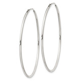 Sterling Silver 1.3mm Hoop Earrings - QE-AC3D593F-2202