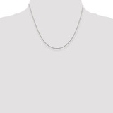 Sterling Silver 1.3mm Loose Rope Chain w/2in ext.