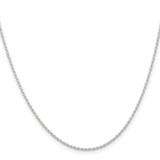 Sterling Silver 1.3mm Solid Rope Chain - QD-95E85631-9160