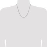 Sterling Silver 1.45mm 8 Sided D/C Double Spiga Chain - QD-F9149B25-2819