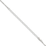 Sterling Silver 1.45mm Diamond-cut Round Spiga Chain w/4in ext.