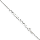Sterling Silver 1.45mm Forzantine Cable Chain w/2in ext.
