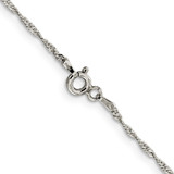 Sterling Silver 1.4mm Singapore Chain - QF-D31176BB-9162