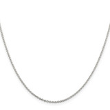 Sterling Silver 1.5mm Cable Chain w/4in ext.