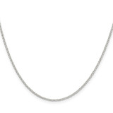 Sterling Silver 1.5mm Diamond-cut Cable Chain - QH-032C7DD3-1684