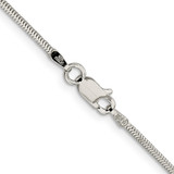 Sterling Silver 1.5mm Diamond-cut Flat Snake Chain - QS-2143364B-2339