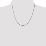 Sterling Silver 1.5mm Diamond-cut Flat Snake Chain - QS-AAC1D182-7433