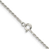 Sterling Silver 1.5mm Diamond-cut Rope Chain - QD-2DD82505-8399