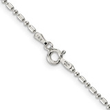 Sterling Silver 1.5mm Fancy Beaded Chain - QK-04653A1E-8843
