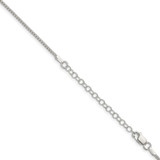 Sterling Silver 1.5mm Round Box Chain w/2in ext.