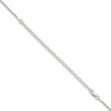 Sterling Silver 1.5mm Round Box Chain w/4in ext.