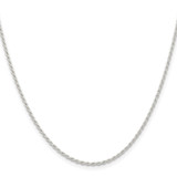 Sterling Silver 1.5mm Solid Rope Chain - QD-2C69851F-5799