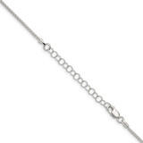 Sterling Silver 1.5mm wtih 2 inch ext. Round Spiga Chain
