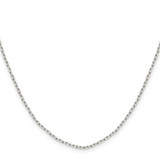 Sterling Silver 1.65mm Diamond-cut Long Link Cable Chain - QP-9909DEBC-9819
