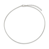 Sterling Silver 1.6mm w/ 2in extender Neckwire Chain