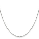 Sterling Silver 1.75mm Diamond-cut Cable Chain - QH-F0A7E0D2-1107