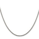 Sterling Silver 1.75mm Diamond-cut Round Box Chain - QV-CA15C2C9-1770