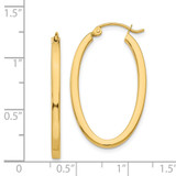 14k 2mm Oval Hoop Earrings - TL-98CC3C8F-9210