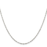 Sterling Silver 1.75mm Fancy Wave Flat Link Chain - QF-49CF486F-7762