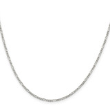 Sterling Silver 1.75mm Figaro Chain - QF-2CC72074-7775