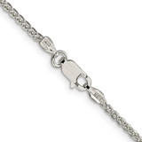 Sterling Silver 1.75mm Round Spiga Chain - QS-BE275F8D-1662