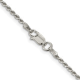 Sterling Silver 1.7mm Diamond-cut Rope Chain - QD-5B009DC8-2893