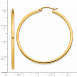 14k 2mm Square Tube Hoop Earrings - T1-ADE71CFA-8089