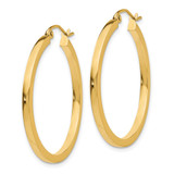 14k 2mm Square Tube Hoop Earrings - T1-C0445377-7935