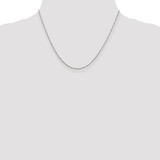 Sterling Silver 1.95mm Loose Rope Chain w/2in ext.
