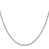 Sterling Silver 1.9mm Box Chain w/2in ext.