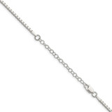 Sterling Silver 1.9mm Box Chain w/2in ext.