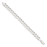Sterling Silver 10.6mm Beveled Curb Chain - QF-C761EB3C-8881
