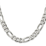 Sterling Silver 10.75mm Figaro Chain - QF-AC529CE8-3527