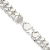 Sterling Silver 10.7mm Polished Domed Curb Chain - QD-CC315493-3661