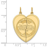 14K 2-piece Mizpah Charm - XA-C9329880-5844