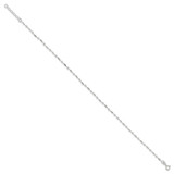 Sterling Silver 10in Plus1in ext. Anklet