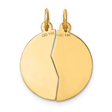 14K 2-piece Mizpah Charm - XR-F6B27569-4952
