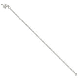 Sterling Silver 10inch Solid Polished Palm Tree Anklet - QG-DD5D9F51-2763