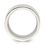 Sterling Silver 10mm Comfort Fit Flat Size 11.5 Band