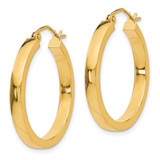 14k 2x3mm Square Tube Hoops - TL-7B28249E-6557