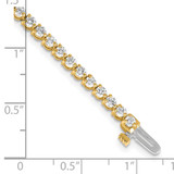 14k 3 1/3 carat Lab Grown Diamond VS/SI+ G+ Tennis Bracelet