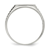 Sterling Silver 10x12mm Open Back Signet Ring - QR-5EF28EE8-5189