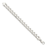 Sterling Silver 11mm Domed w/ Side D/C Curb Chain - QR-52A4E76A-1924