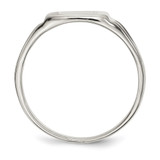 Sterling Silver 11x11mm Open Back Signet Ring - QR-0A9E9884-3974