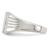 Sterling Silver 11x11mm Open Back Signet Ring - QR-DF4763A1-1487