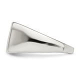 Sterling Silver 11x12mm Closed Back Signet Ring - QR-6C0F8E41-5374