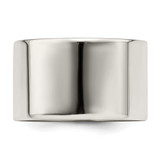 Sterling Silver 12mm Lightweight Flat Size 13.5 Band