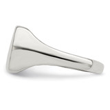 Sterling Silver 12x12mm Closed Back Signet Ring - QR-C9DA8814-9572