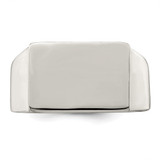 Sterling Silver 12x17mm Closed Back Signet Ring - QR-F8C4C660-4066