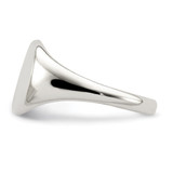 Sterling Silver 13x10mm Closed Back Signet Ring - QR-6CAAE44E-9957